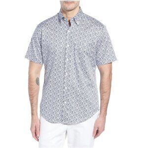Peter Millar Fly Like Paper Print Sport Shirt